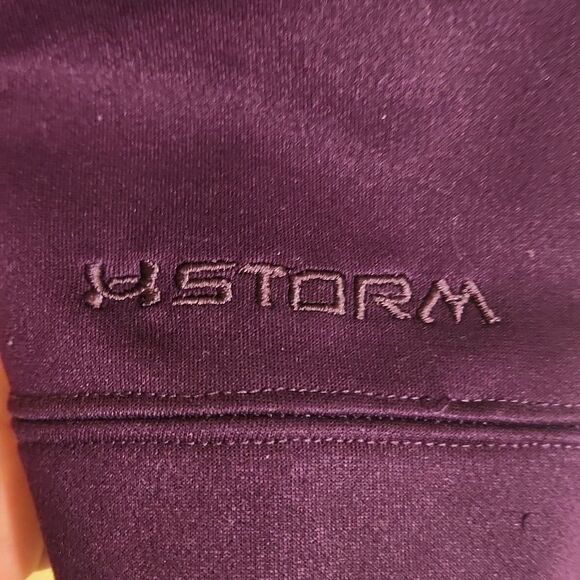 Under Armour "Storm" Loose-Fit Purple Fleece Hoodie Women's Size S - Picture 4 of 9